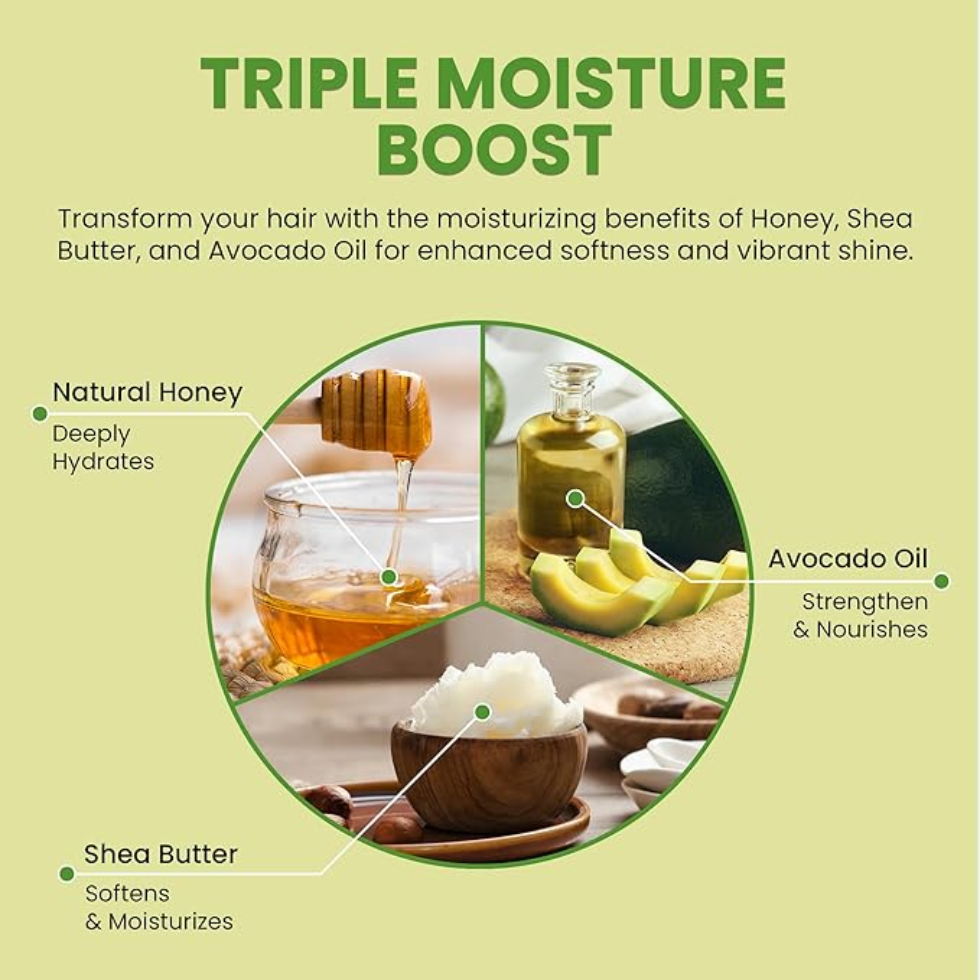 biocare triple moisture leave in conditioner hydrate detangle shine frizz control soft smooth hair care