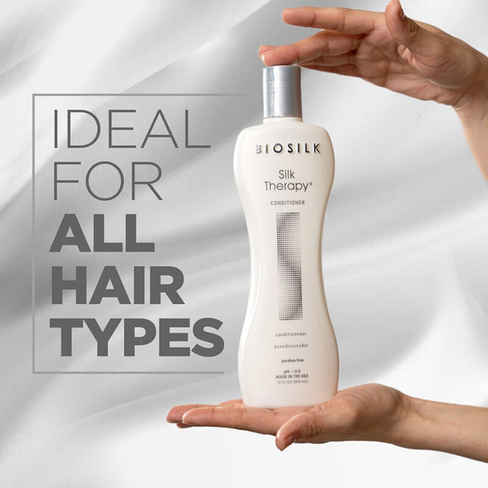 BioSilk Silk Therapy Conditioner 335ml | Shine Detangle Heat Protection Hair Care
