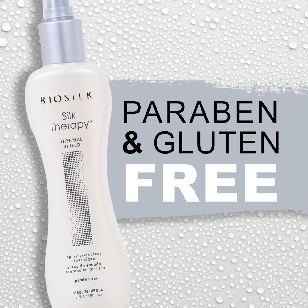 BioSilk Thermal Shield Spray 207ml for heat protection and smooth shiny hair