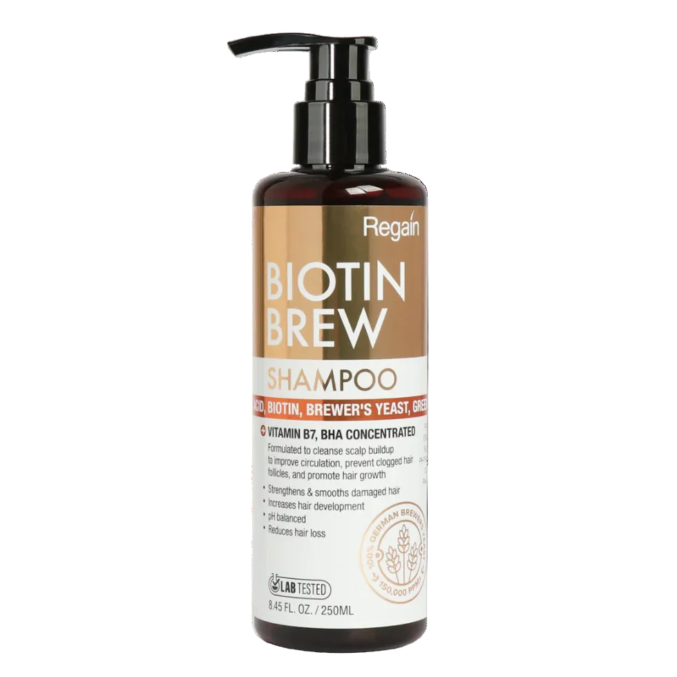 biotin brew shampoo for strengthening thickening cleansing and hydrating hair for healthy shiny smooth finish
