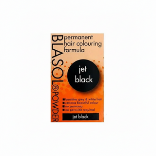 blasol jet black powder hair color ammonia free gray coverage hair dye product