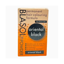 blasol oriental black powder hair color ammonia free gray coverage dye product