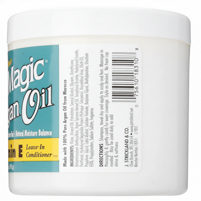 Blue Magic HUILE D'ARGAN VITAMINE E Revitalisant sans rinçage 390g/13.75oz