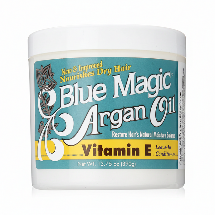 Blue Magic HUILE D'ARGAN VITAMINE E Revitalisant sans rinçage 390g/13.75oz