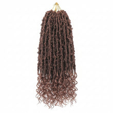 bobbi boss 2x 12 inch butterfly locs 30 distressed crochet hair extensions auburn blonde style