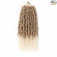 bobbi boss 2x 12 inch butterfly locs t4 27 30 distressed crochet protective hair extensions ombre style