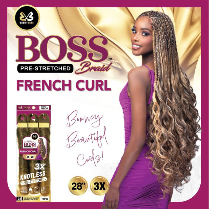 bobbi boss box braid 3x value pack 28 inch french curl 24 inch synthetic braiding hair soft curly protective hairstyle extensions