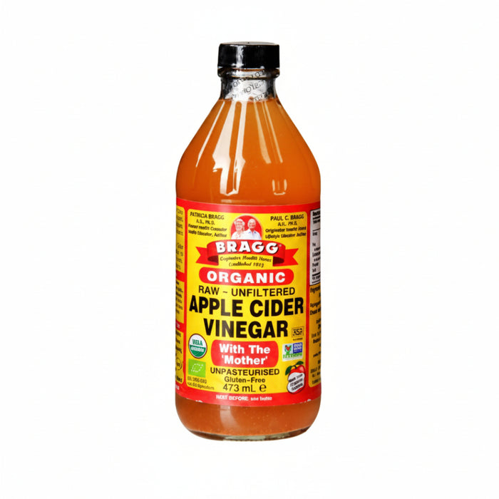 Bragg Organic Apple Cider Vinegar 473ml | Raw Unfiltered With The Mother