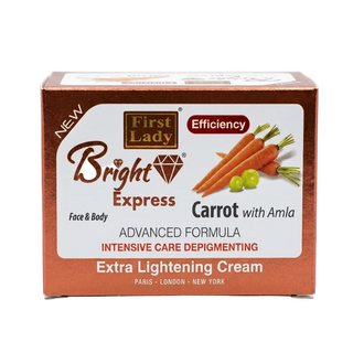 Bright Express carrot amla face body cream 500ml for smooth radiant glowing skin care