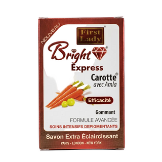Bright Express carrot amla exfoliating soap 200g for smooth radiant glowing face body skin care