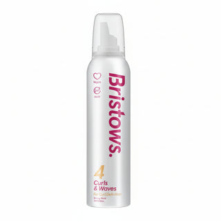 Bristows 4 curls and waves mousse 200ml for curl definition volume and frizz control