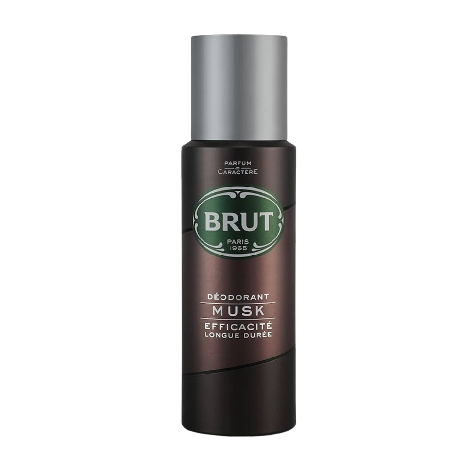 Brut Paris 1965 musk deodorant 200ml long lasting men fragrance spray for odor protection and freshness