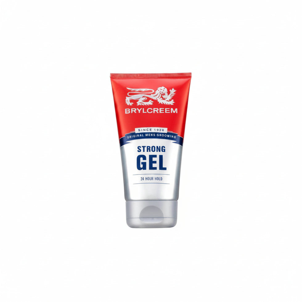 Brylcream Strong Gel 24 Hour Hold 150ml for defined smooth and long lasting hairstyles