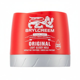 brylcreem original light glossy hold 150ml classic hair styling cream for natural shine smooth control and flexible everyday hold