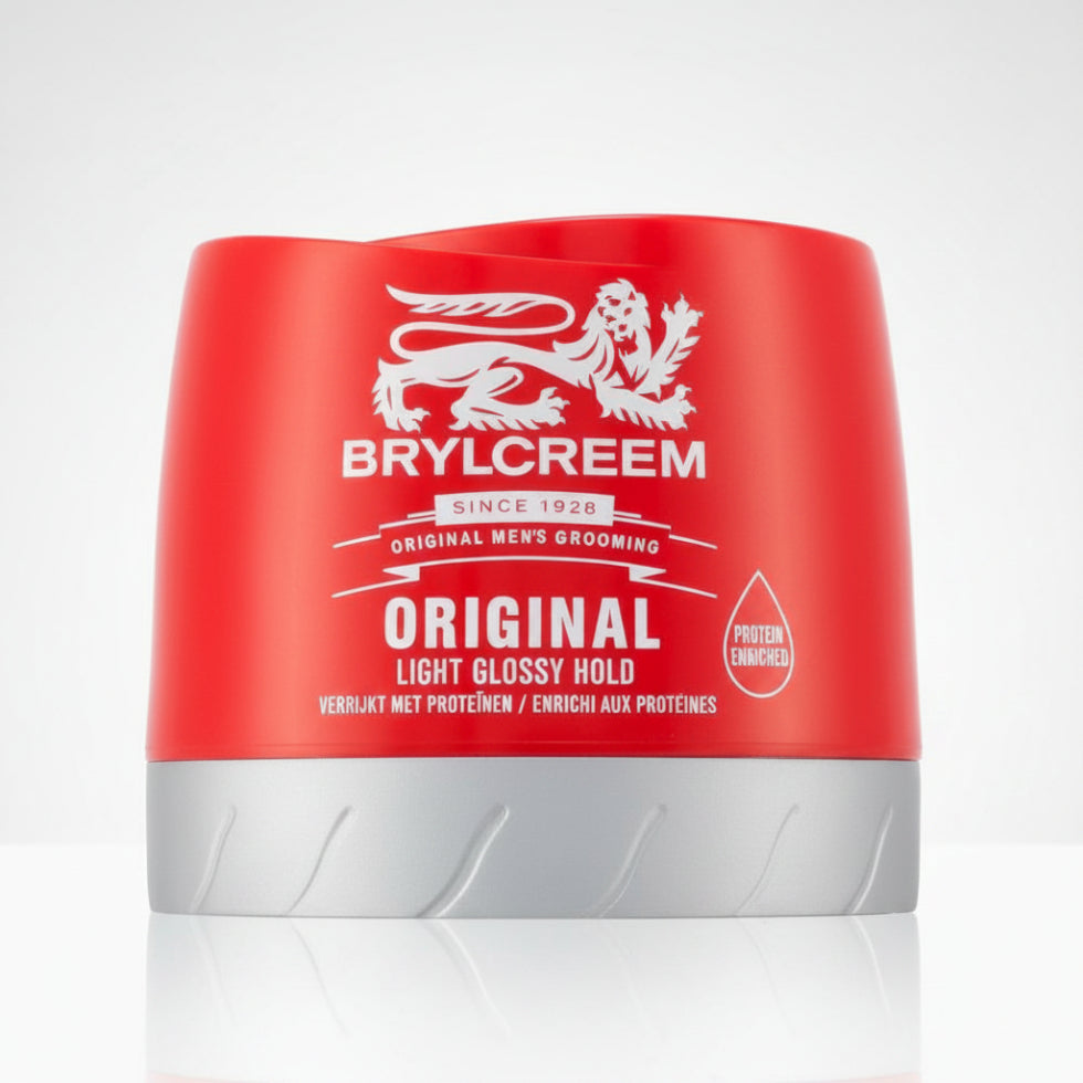 brylcreem original light glossy hold cream 250ml classic hair styling cream with natural shine flexible hold and smooth everyday grooming control