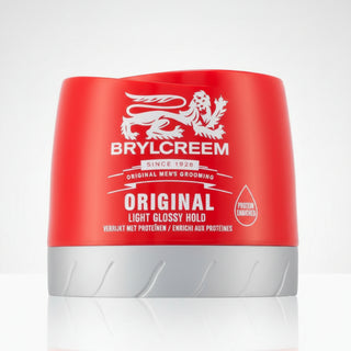 brylcreem original light glossy hold cream 250ml classic hair styling cream with natural shine flexible hold and smooth everyday grooming control