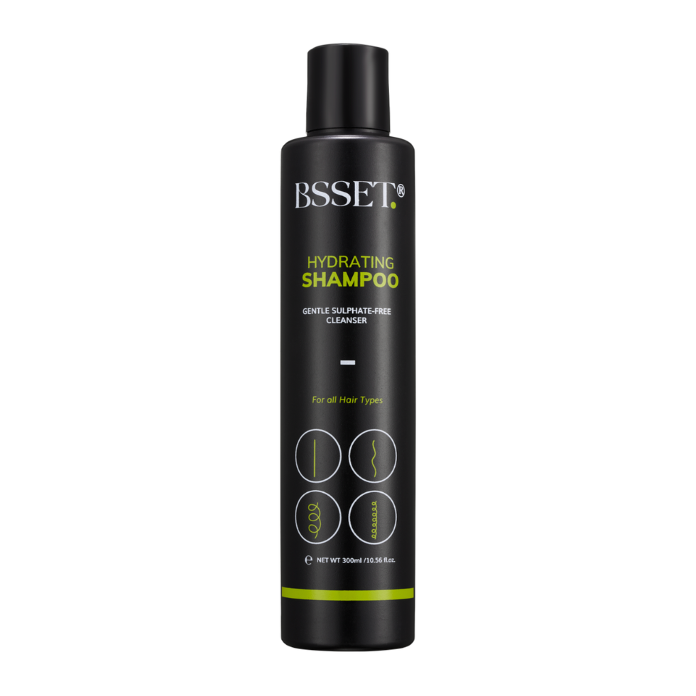 bset hydrating shampoo 300ml gentle cleanse moisturizes soft smooth healthy hair daily use shampoo for all hair types