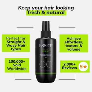 bset sea salt spray 250ml adds volume texture matte finish beach wave natural hair styling product lightweight mist