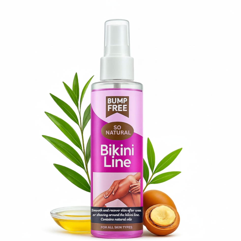 bump free so natural bikini line oil 100ml ingrown hair care razor bump treatment smooth skin oil