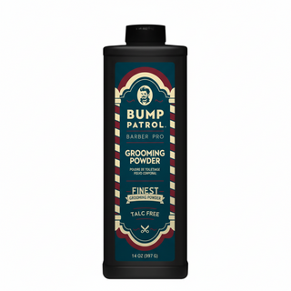 bump patrol barber pro grooming powder 14oz talc free reduces irritation moisture control razor bump prevention skin care grooming powder