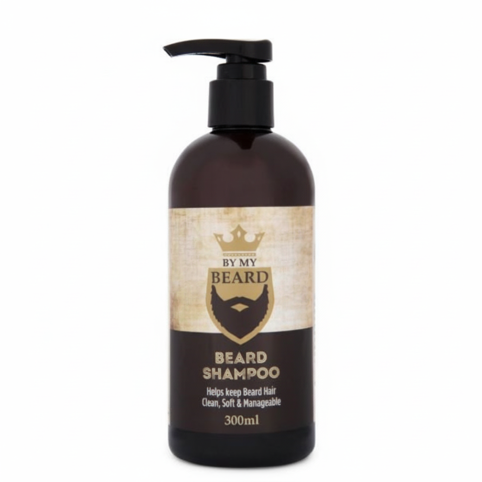 by my beard beard shampoo 300ml clean soft manageable beard wash reduces itch dryness gentle facial hair cleansing grooming product