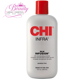 CHI Infra Silk Infusion Leave-In Treatment 12 oz – Strengthen, Soften & Protect All Hair Types