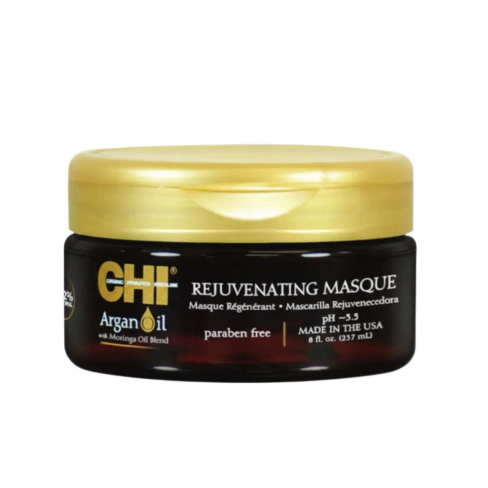 CHI Argan Oil Rejuvenating Masque 237ml deep moisture frizz control hair treatment