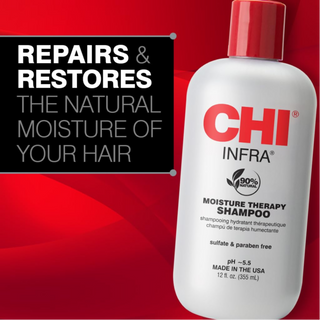 CHI Infra Shampoo 12oz gentle hydrating cleanser for soft and healthy hair