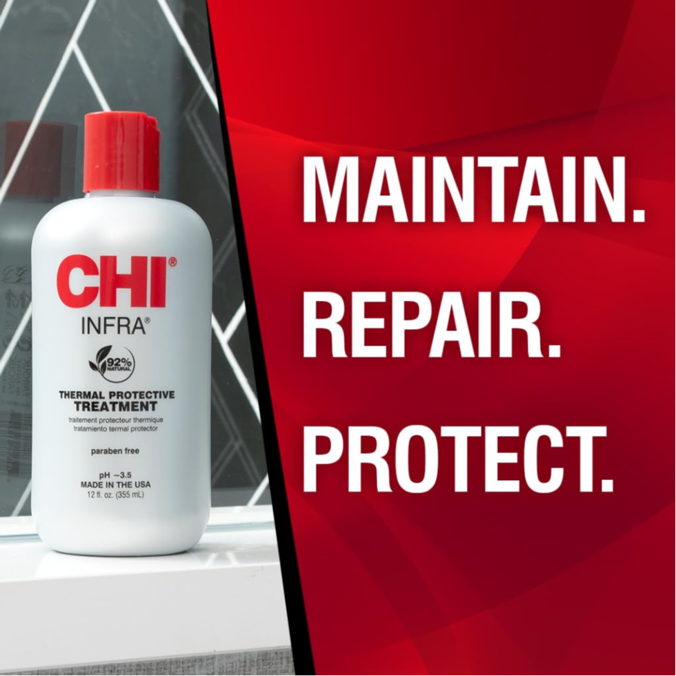 CHI Infra Thermal Protective Treatment 12oz heat and color protection shine serum