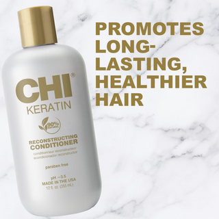 CHI Keratin Reconstructing Conditioner 12oz restores moisture shine and strength