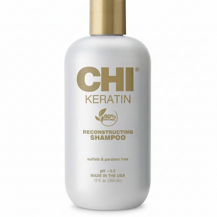 CHI Keratin Reconstructing Shampoo 12oz | Repair Hydrate Strengthen Hair Care