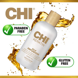 CHI Keratin Silk Infusion 6oz leave-in treatment for dry and damaged hair repair and shine