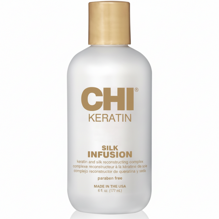 CHI Keratin Silk Infusion 6oz leave-in treatment for dry and damaged hair repair and shine