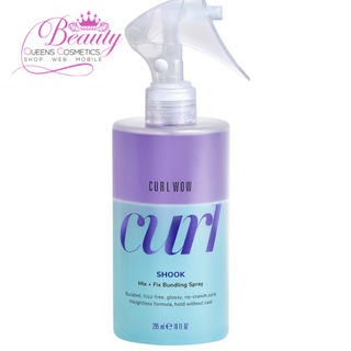 Curl Wow SHOOK Mix & Fix Bundling Spray – Frizz-Free, Glossy, Defined Curls