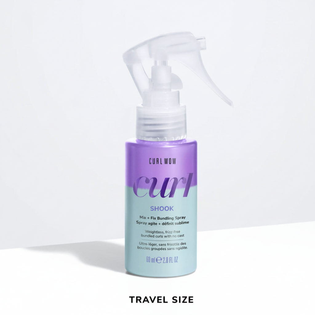 Curl Wow SHOOK Mix & Fix Bundling Spray – Frizz-Free, Glossy, Defined Curls