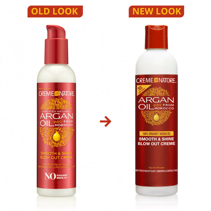 Creme Of Nature Argan Oil Blow Out Creme 226ml | Smooth Shine & Heat Protection