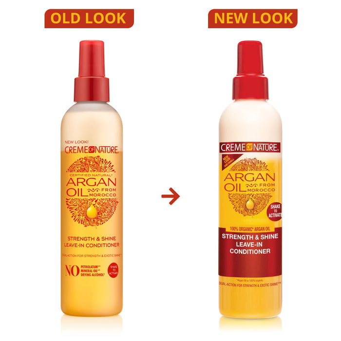 Creme Of Nature Après-shampooing sans rinçage Force et brillance 250 ml/8,45 oz