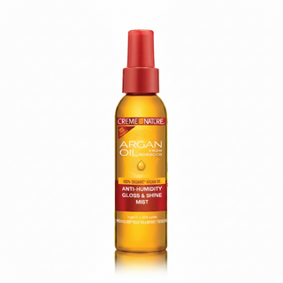 Creme of nature argan oil anti humidity gloss shine mist 118ml frizz control shine spray lightweight finishing spray for smooth shiny anti frizz hair styling product