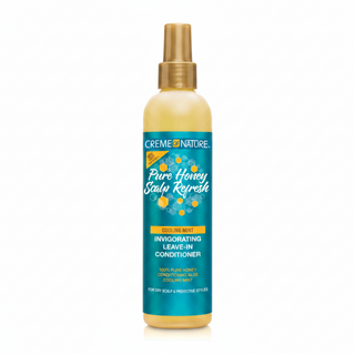 Creme of nature pure honey scalp refresh invigorating leave in 8oz hydrating hair conditioner lightweight moisturizing leave in for soft smooth manageable hair