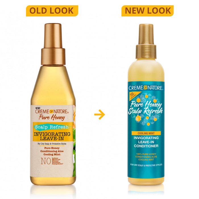 Creme Of Nature Pure Honey Leave-In 8oz | Scalp Refresh & Hydrating Care