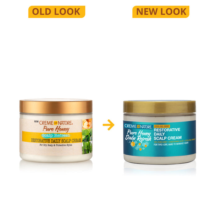 Creme Of Nature Pure Honey Scalp Cream 4.7oz | Refresh & Restore Scalp Care