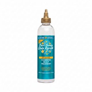 Creme of nature pure honey scalp refresh cleansing scalp treatment 236.5ml detox scalp cleanser removing buildup hydrating scalp care for healthy hair