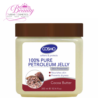 COSMO Cocoa Butter 100% Pure Petroleum Jelly 300ml- Deep Moisture & Skin Protection