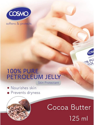 COSMO Cocoa Butter Petroleum Jelly 125ml- Deep Moisture for Dry Skin & Lips