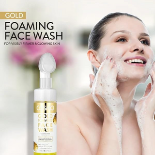 Cosmo Gold Foaming Face Wash 175ml- Deep Cleansing & Anti-Aging Brush Cleanser