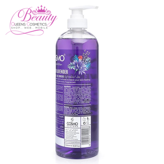 COSMO Temptation French Lavender Shower Gel 1000ml- Calming & Hydrating Cleanse