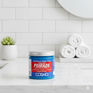 Cosmo Lanolin & Vegetable Oil Hair Pomade 450ml | Light Hold & Deep Moisture
