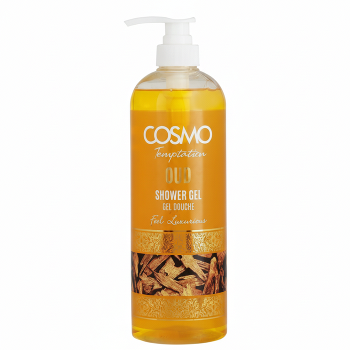 COSMO Temptation Oud Shower Gel 1000ml | Luxurious Deep Cleanse Body Wash