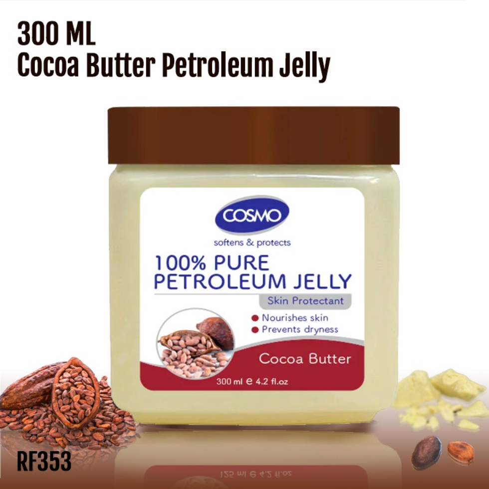 COSMO cocoa butter petroleum jelly 300ml deep moisture and skin protection moisturizing cream for soft skin care