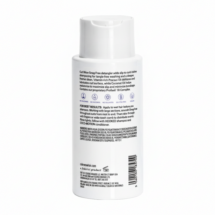 CURL WOW Curl Snag-Free Pre-Shampoo Detangler 295ml – Tangle-Free, Frizz-Free Curly Hair Care